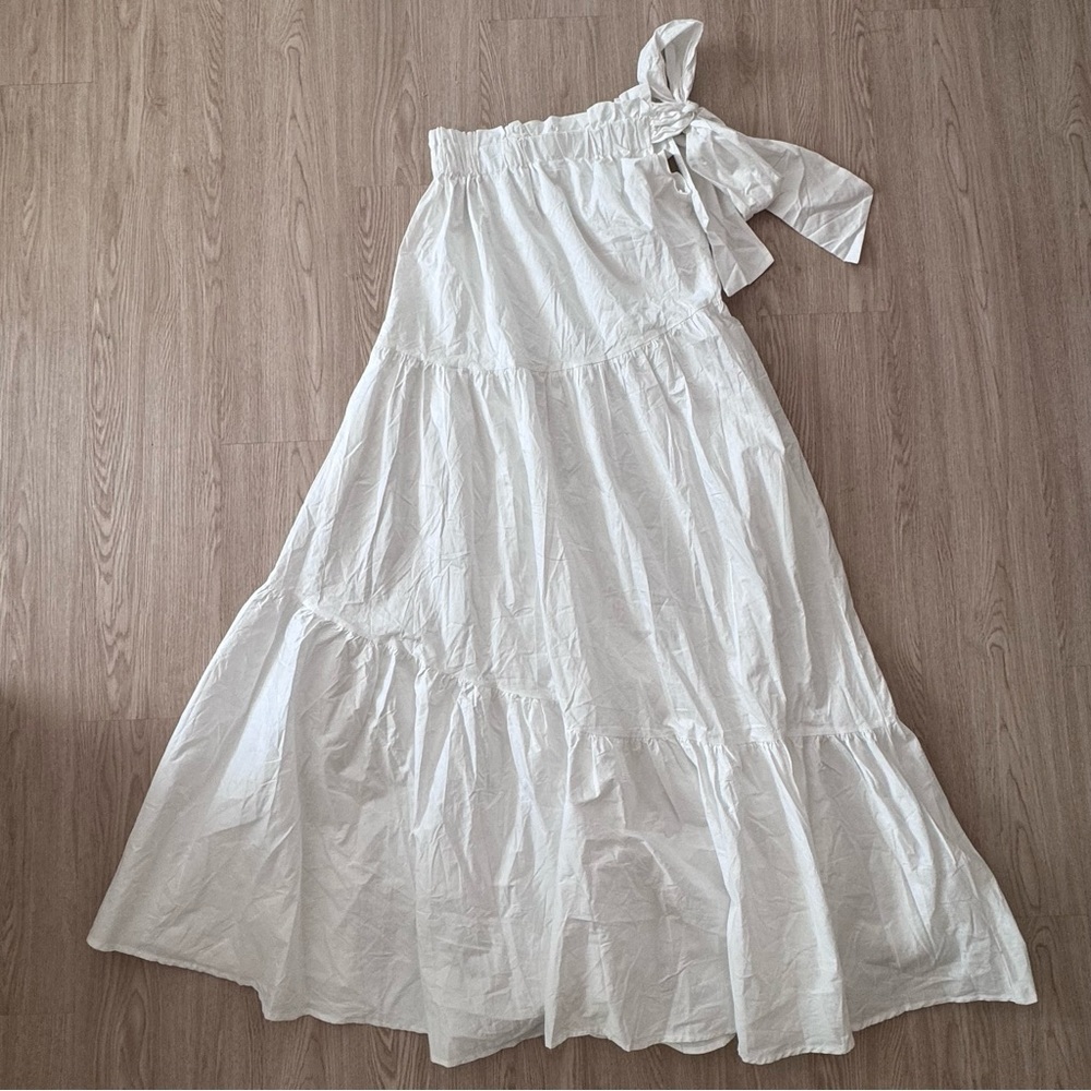 Petal & pup off the shoulder one shoulder maxi dress nwot - Picture 6 of 6